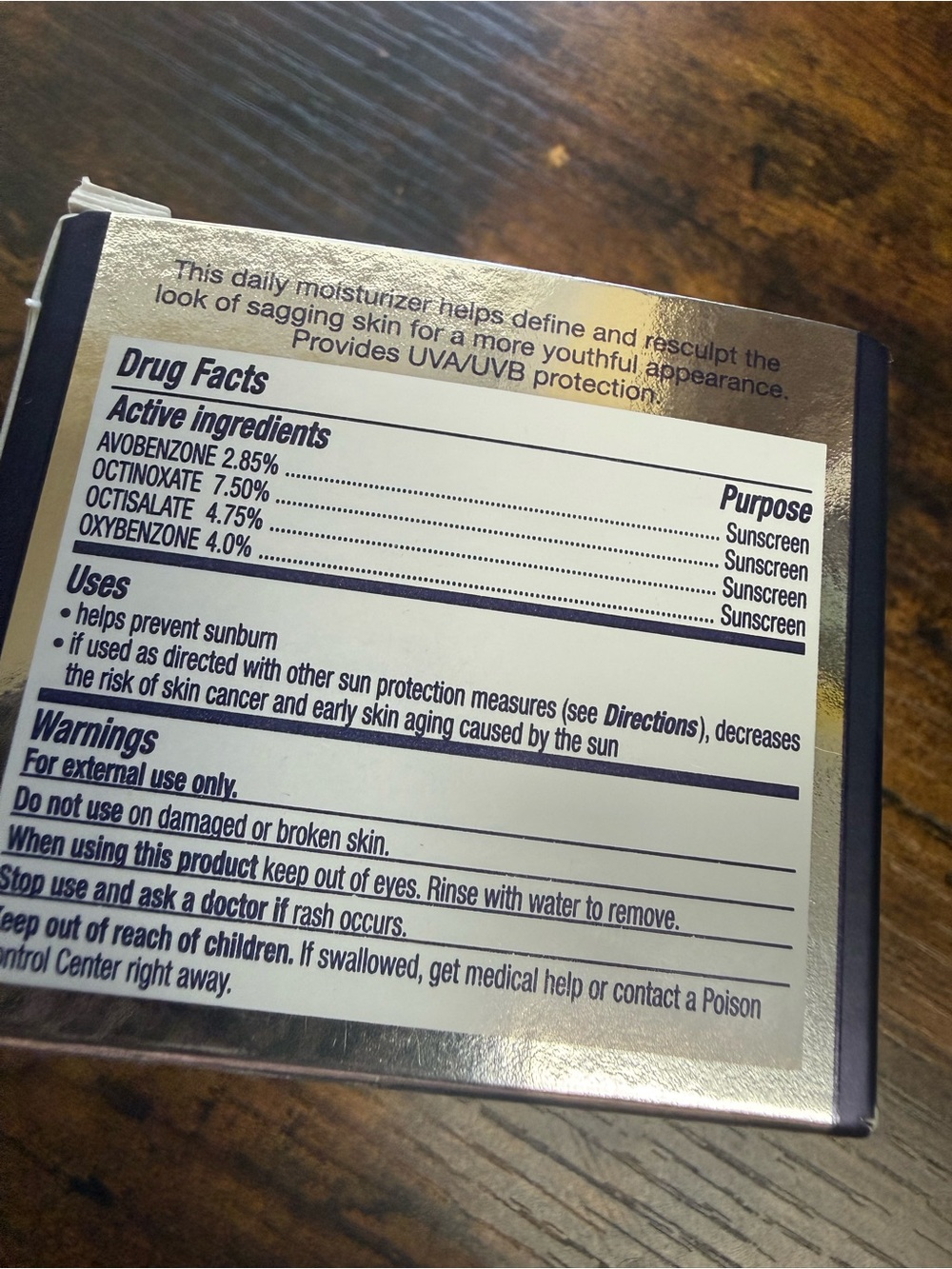 Avon Anew Platinum Day Cream Gold and Navy - Picture 2 of 4